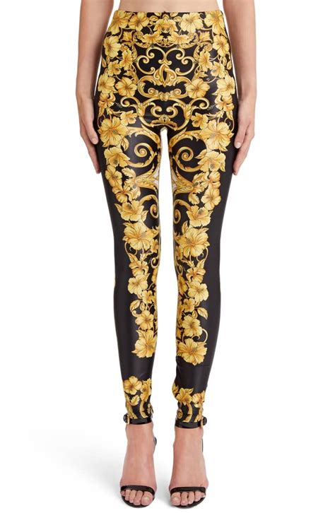 versace leggings black|versace leggings outfit.